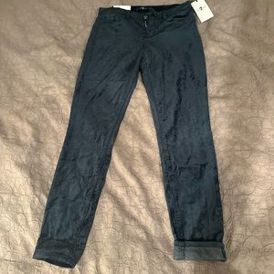 7 for all Mankind Green Velvet Jeans